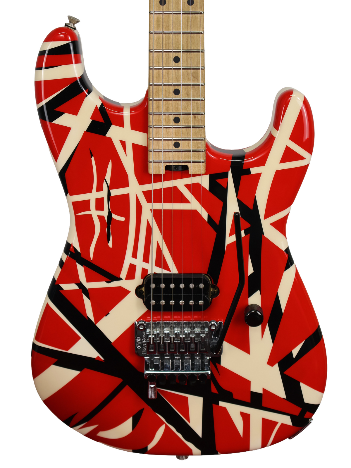 EVH Striped Series, Red with Black Stripes (2022)
