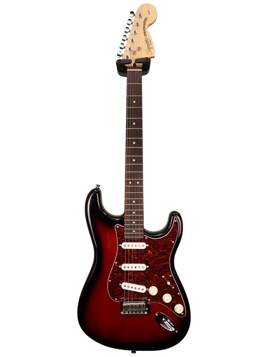 Squier Standard Series Stratocaster, SSS, Antique Red Burst (2015)