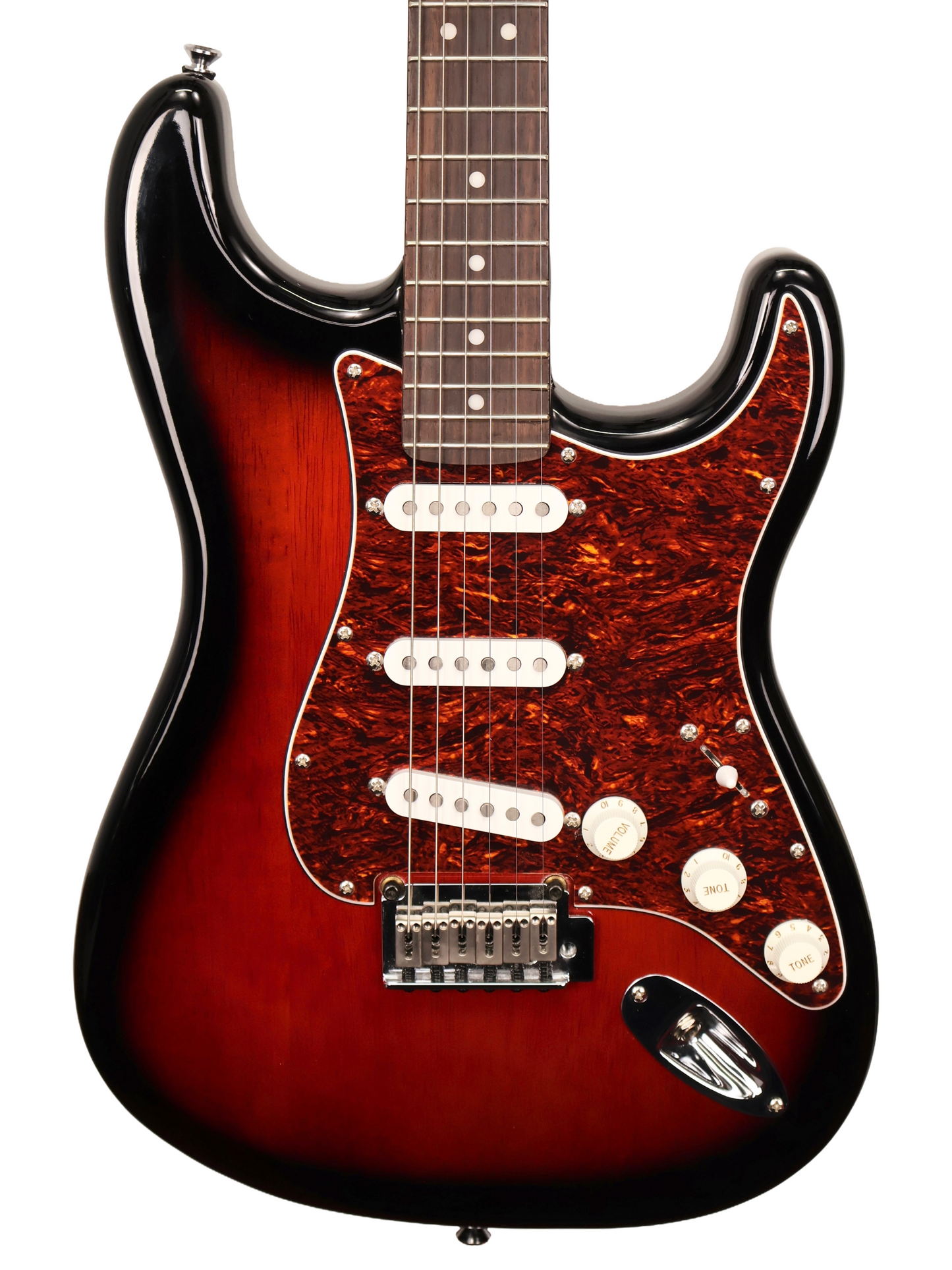 Squier Standard Series Stratocaster, SSS, Red Burst (2015)