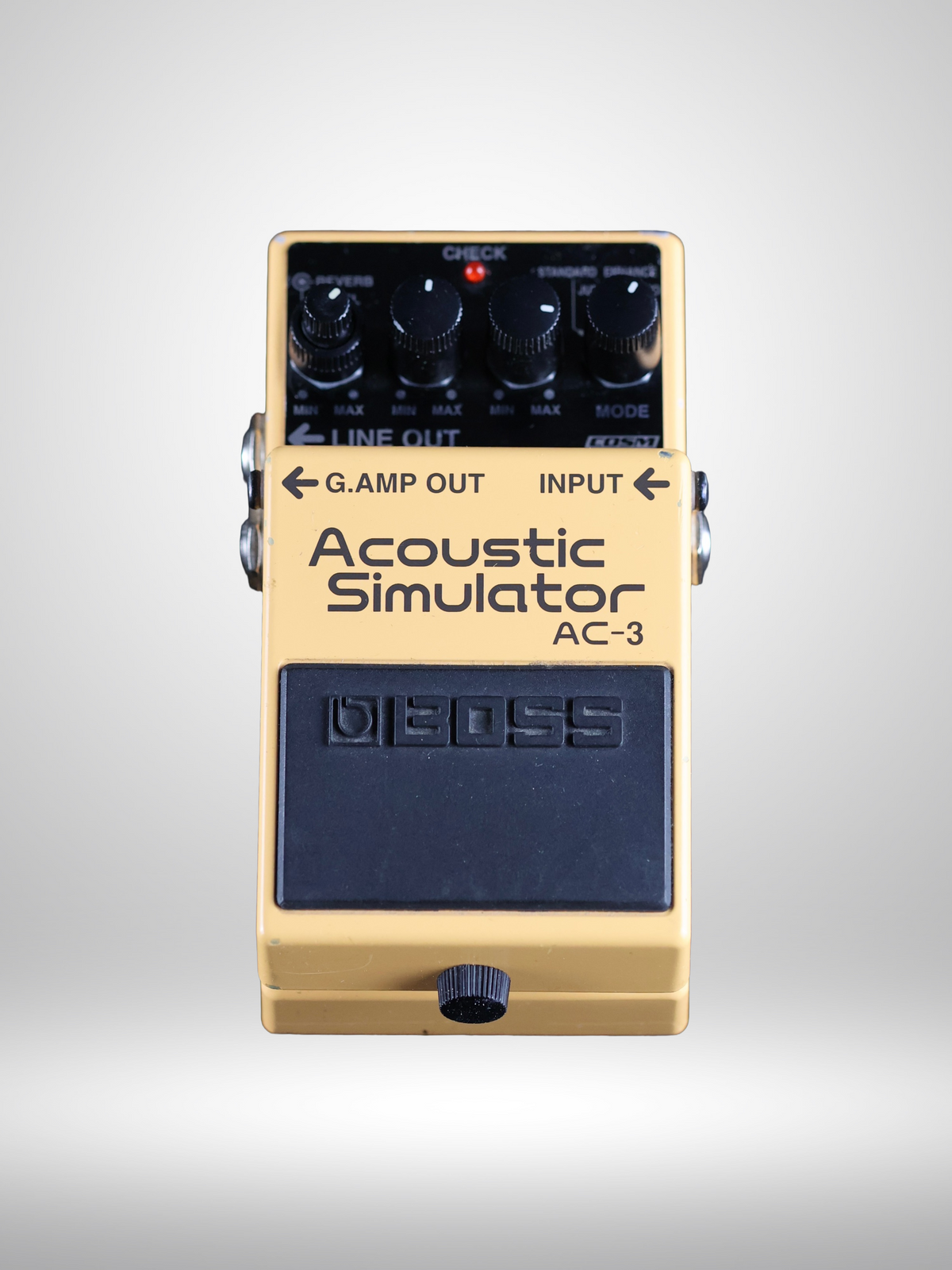 Boss AC-3 Acoustic Simulator Guitar Pedal, Yellow (Dark Gray Label) 2006 - Present, Used