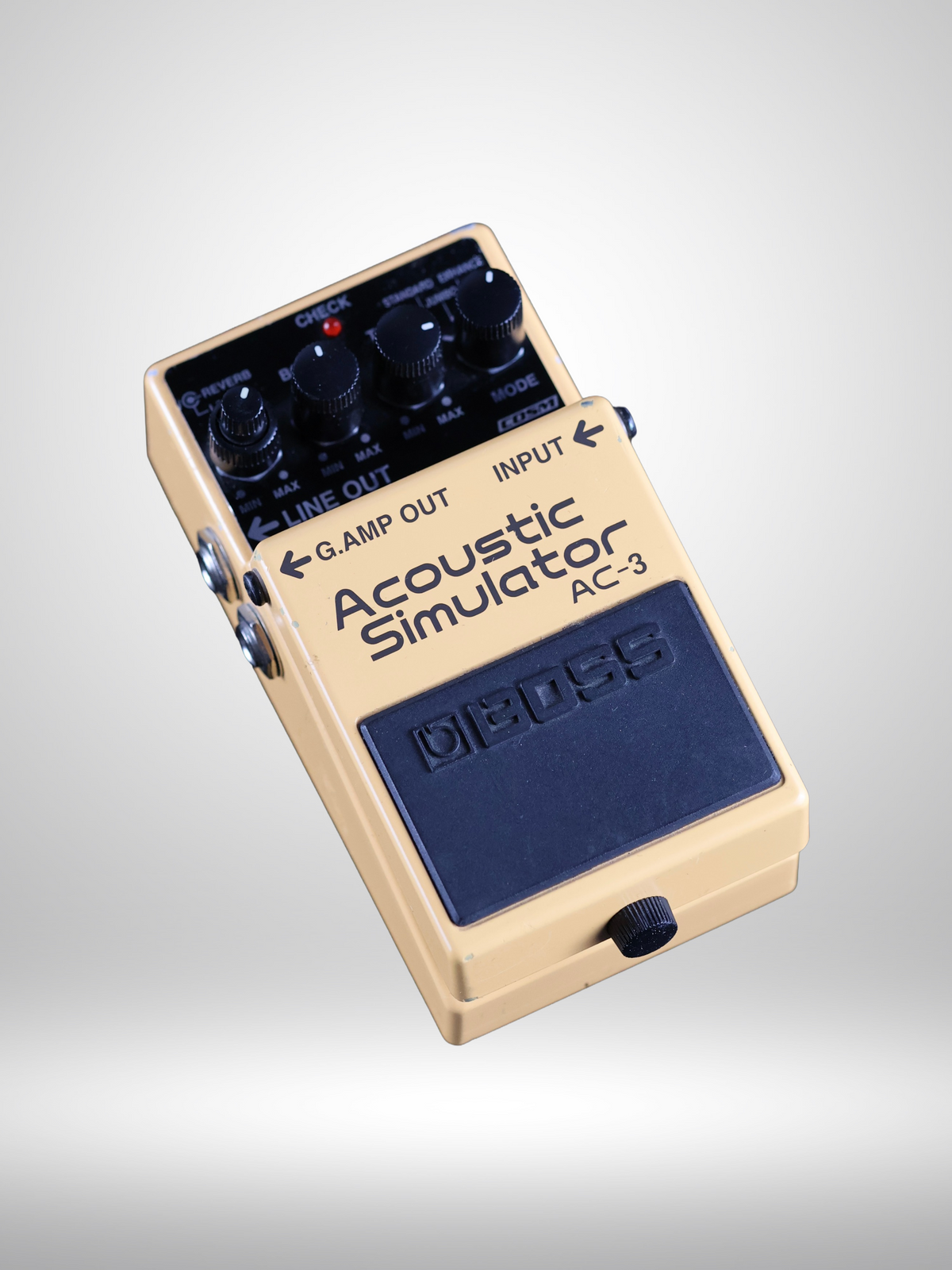 Boss AC-3 Acoustic Simulator Guitar Pedal, Yellow (Dark Gray Label) 2006 - Present, Used