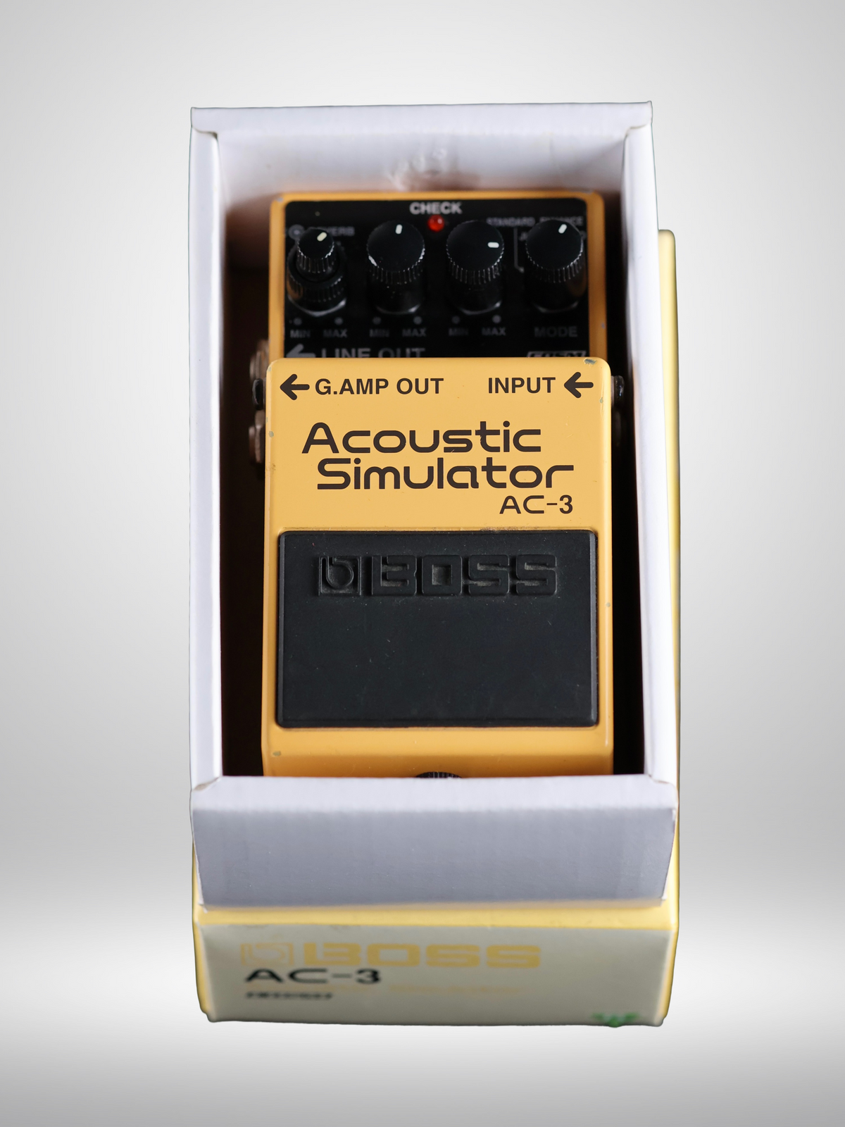 Boss AC-3 Acoustic Simulator Guitar Pedal, Yellow (Dark Gray Label) 2006 - Present, Used