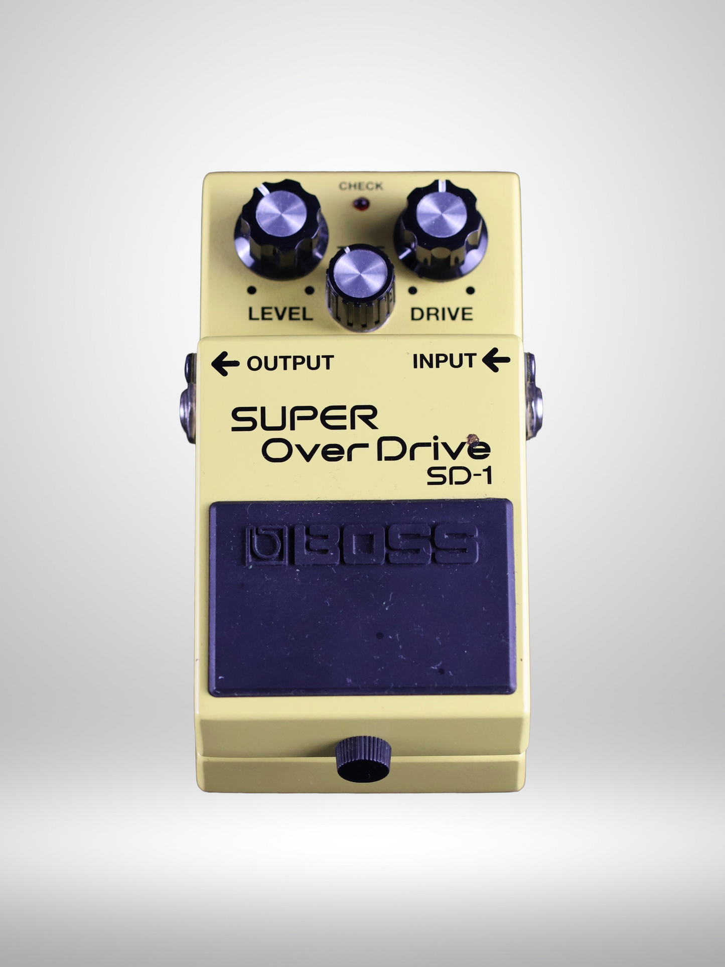 Boss SD-1 Super OverDrive Guitar Pedal, Yellow (Black Label) 1981 - 1988, Used