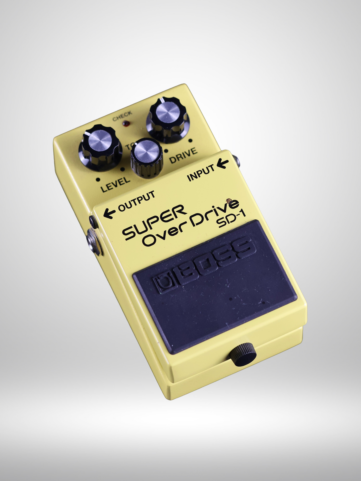 Boss SD-1 Super OverDrive Guitar Pedal, Yellow (Black Label) 1981 - 1988, Used