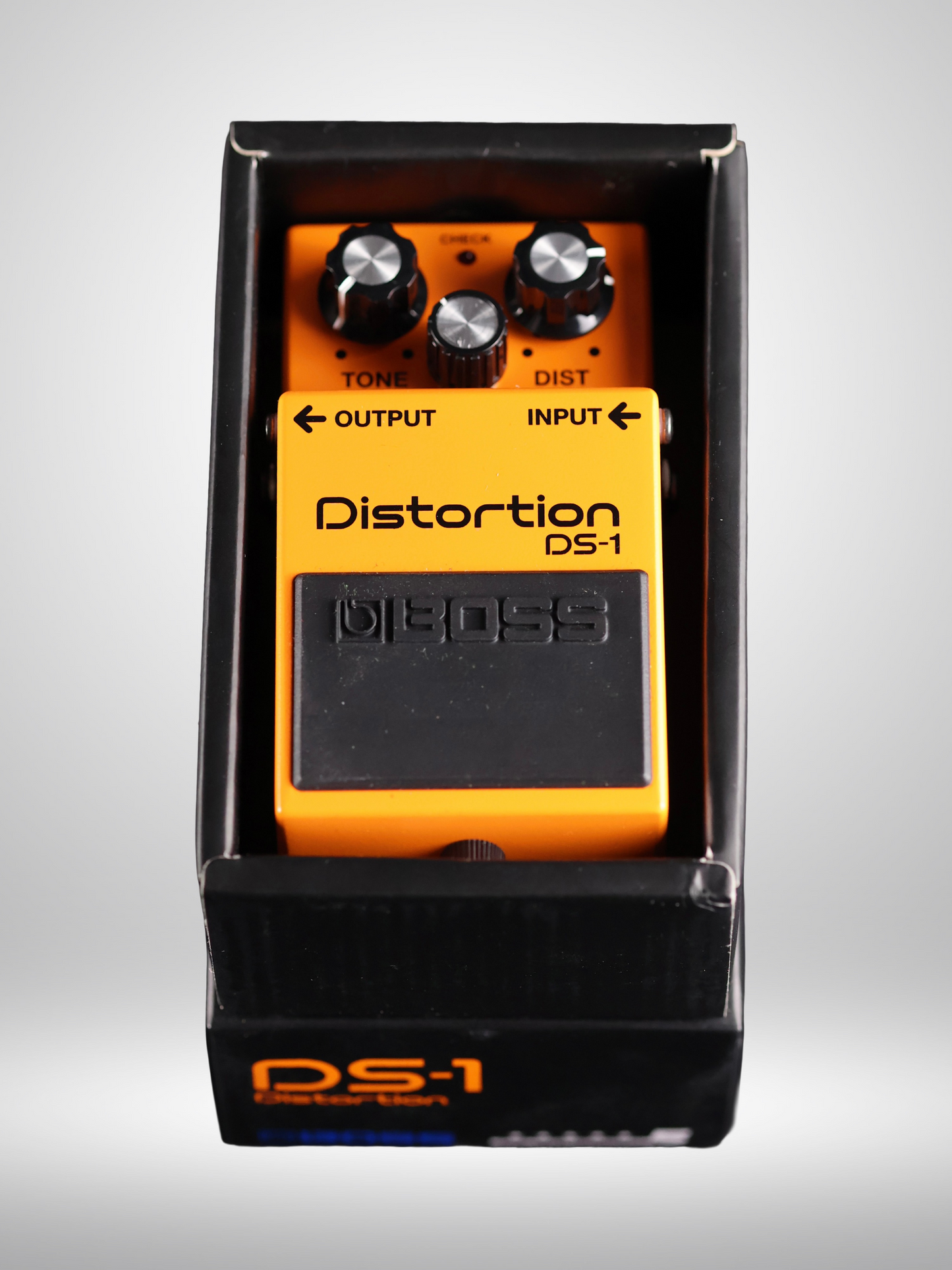 Boss DS-1 Distortion Guitar Pedal, Orange (Black Label) 1978 - 1994, Used