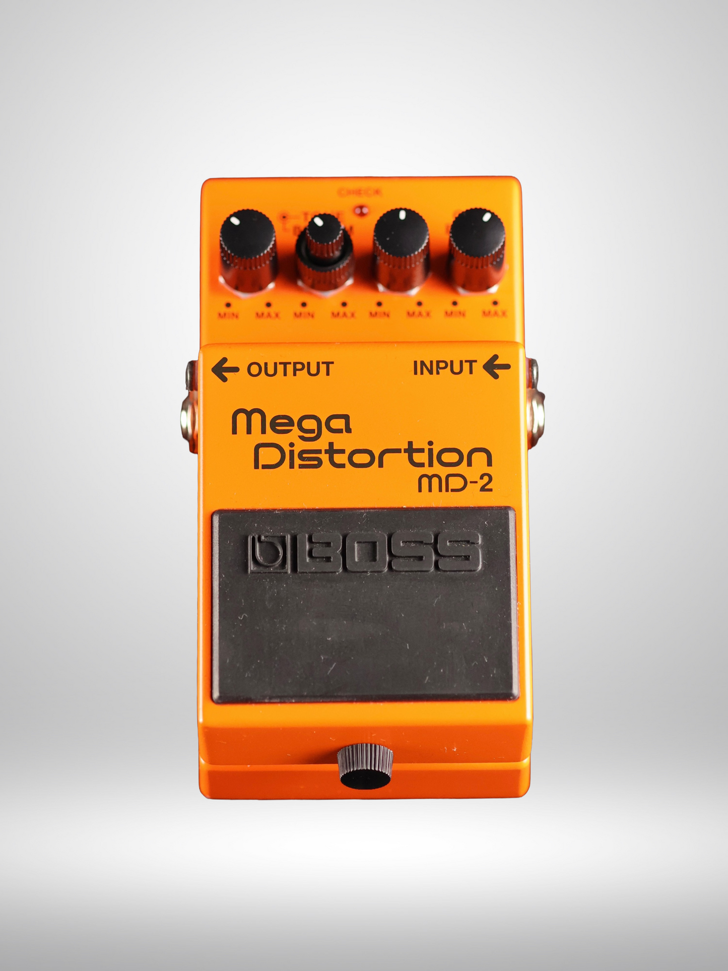 Boss MD-2 Mega Distortion Guitar Pedal, Orange (Black Label) 2001 - Present, Used