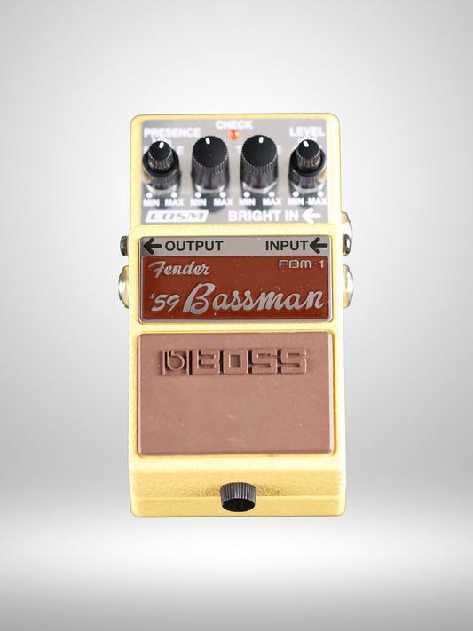 Boss FBM-1 Fender '59 Bassman Guitar Pedal, Tan, 2007 - Present, Used