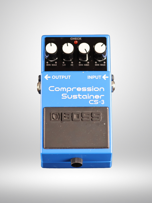 Boss CS-3 Compression Sustainer Guitar Pedal, Blue (Black Label) 1986 - 1992, Used