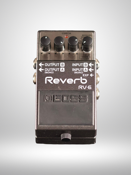 Boss RV-6 Reverb guitar Pedal, Silver, 2015 - Present, Used