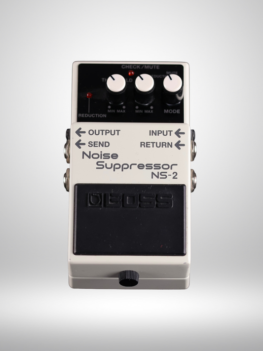 Boss NS-2 Noise Suppressor Guitar Pedal, White, 1989 - Present, Used
