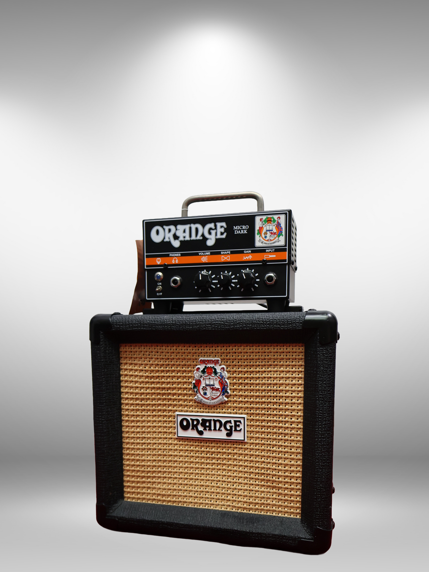 Orange Micro Dark Valve Amp Head & Orange PPC108 Black Amp Cabinet
