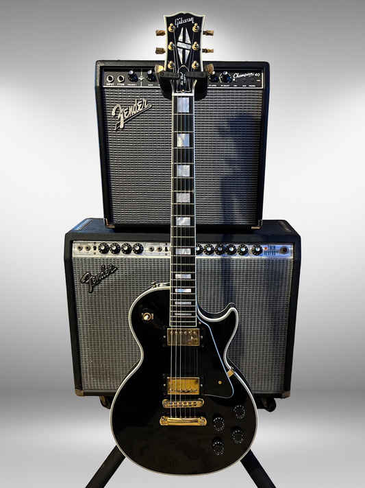 Gibson Custom Shop Les Paul Custom, Ebony Gloss, Ebony Fingerboard (2019) Used