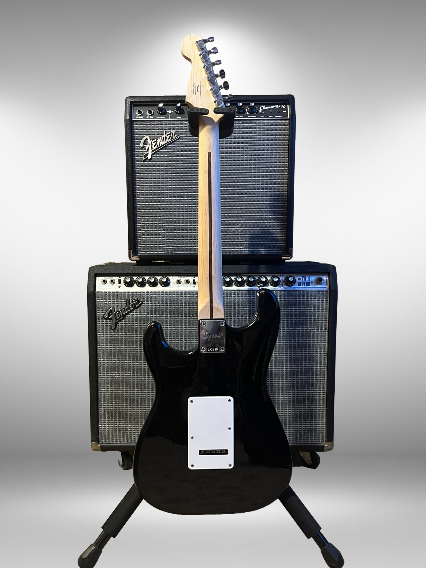 Squier Stratocaster HSS, Black (2021) Used
