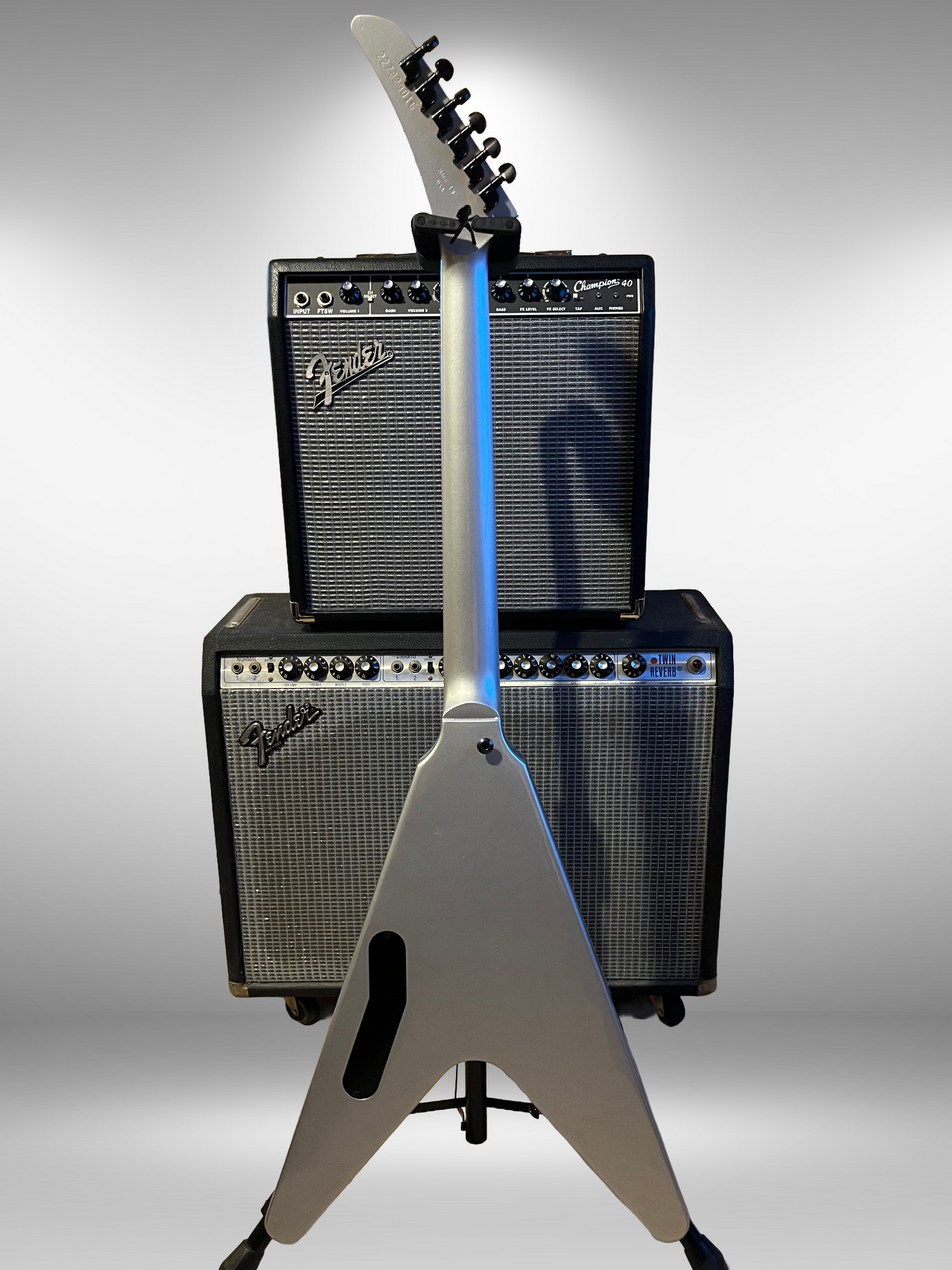 Gibson Dave Mustaine Signature Flying V EXP, Metallic Silver (2022) Used