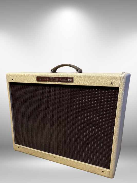 Fender Blues Deluxe Amp, 1994-1996, Hot Rod Series, Blonde Tolex, Oxblood Grill, Limited Edition, RARE, Used