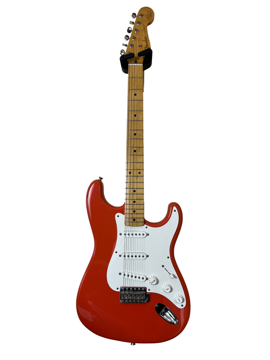 Fender Hank Marvin Signature Stratocaster, Made In Japan, Fiesta Red (1997) RARE