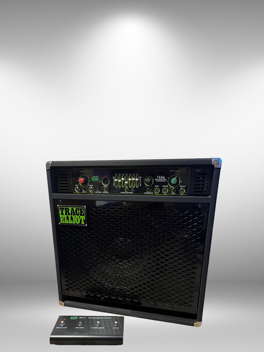 Trace Elliot 715X 500W Bass Combo Amp, 7 Band Graphic EQ, With Foot Pedal, Used