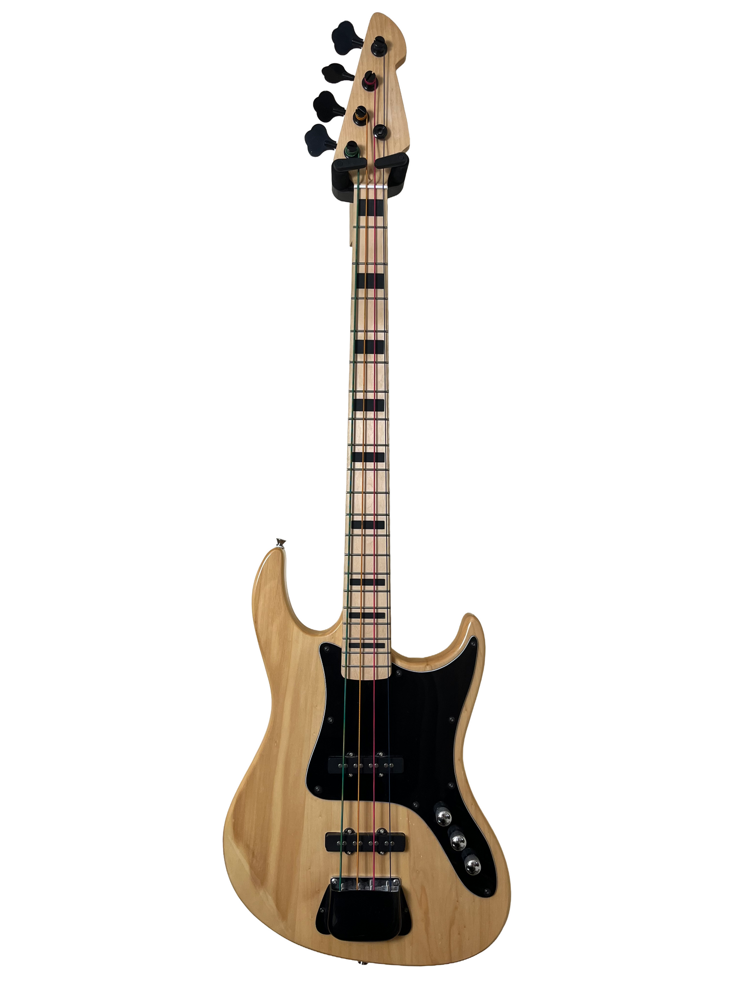 Dual Pick-Up Bass Guitar, Woodgrain Finish