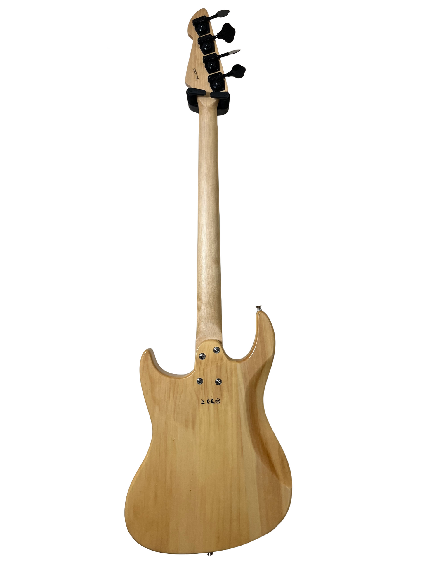 Dual Pick-Up Bass Guitar, Woodgrain Finish