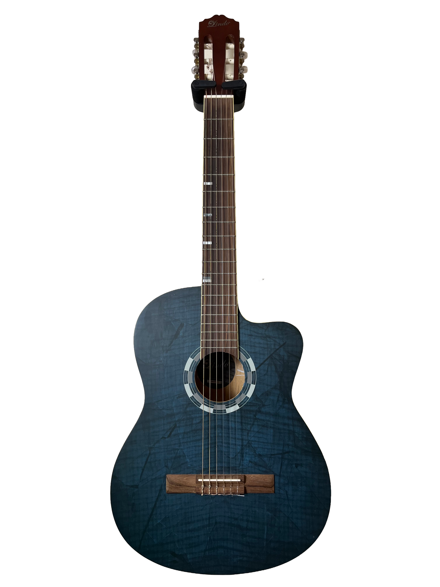 Lindo LDG 960 CEQ Electro-Acoustic Classical Guitar, Picasso Blue