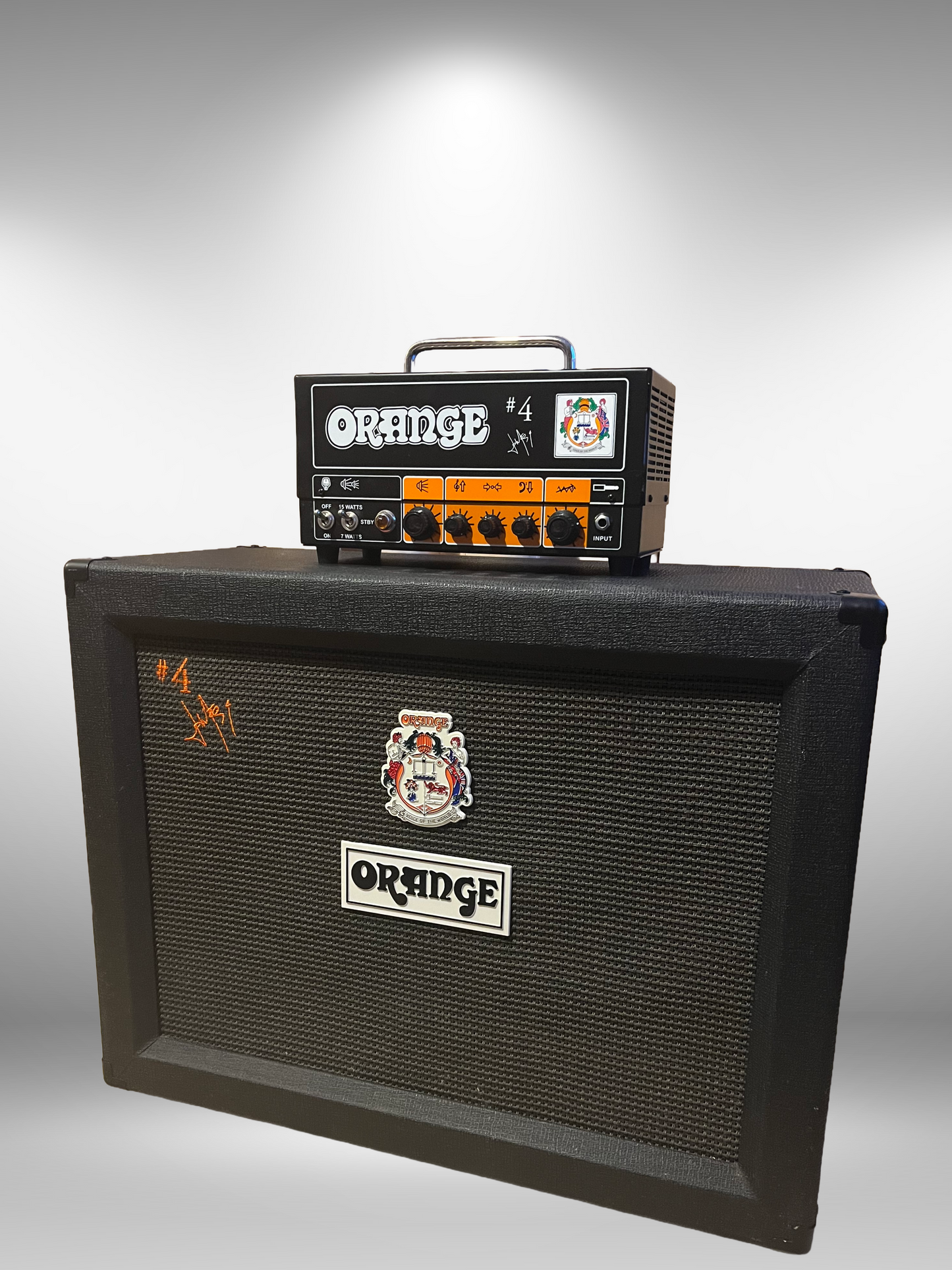Orange TT15JR Slipknot Signature Jim Root 4 Terror 15W Amp Head & Jim Root 4 2x12 Cabinet, Used