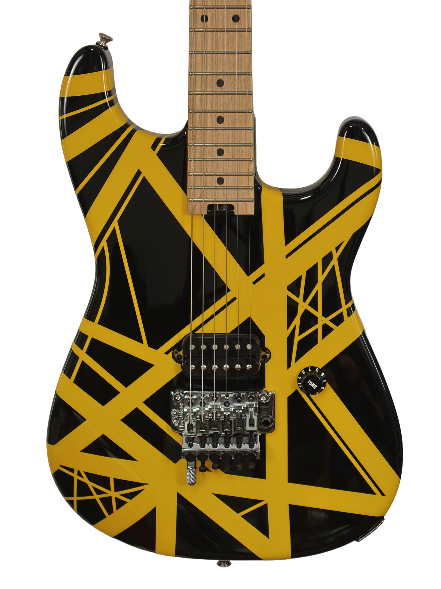 EVH Striped Series Bumblebee, Black With Yellow Stripes (2016)