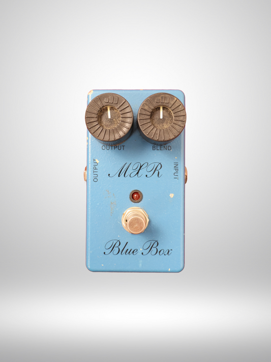 MXR Script Logo Blue Box Guitar Pedal, Owned by Adrian Utley (Portishead)