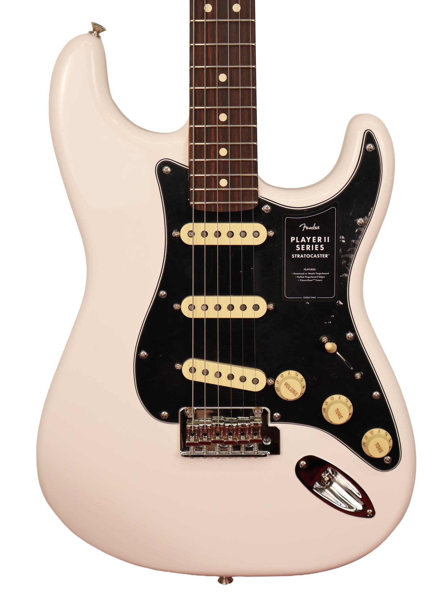 Fender Player II Stratocaster SSS, Rosewood Fingerboard, Polar White (2024)
