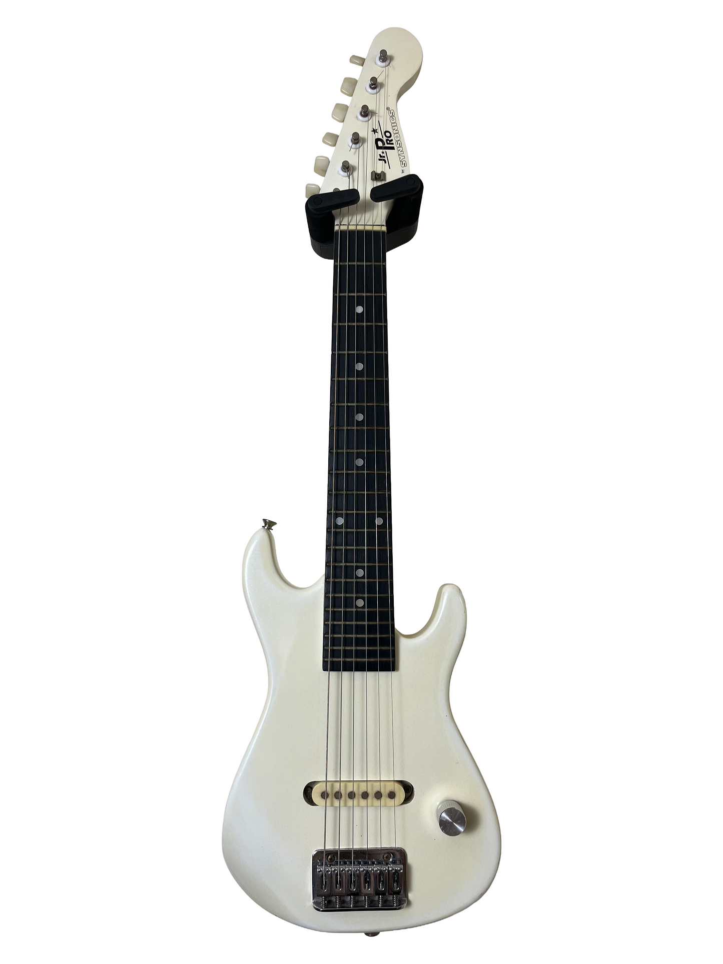 Synsonics Jr Pro Mini Electric Guitar, White