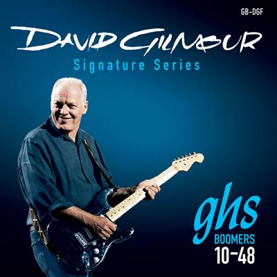 GHS Boomers David Gilmour Guitar Strings, Blue 10-48