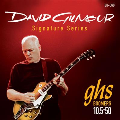 GHS Boomers David Gilmour Guitar Strings, Red 10.5-50