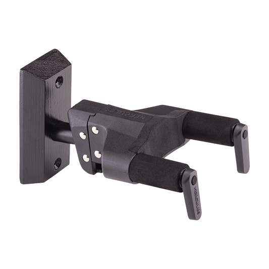 Hercules AGS Plus Guitar Wall Hanger, Blackblock Mount