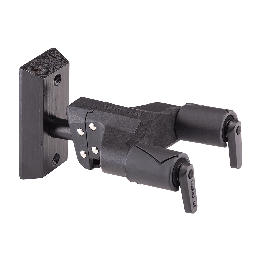 Hercules AGS Plus Guitar Wall Hanger, Blackblock Mount