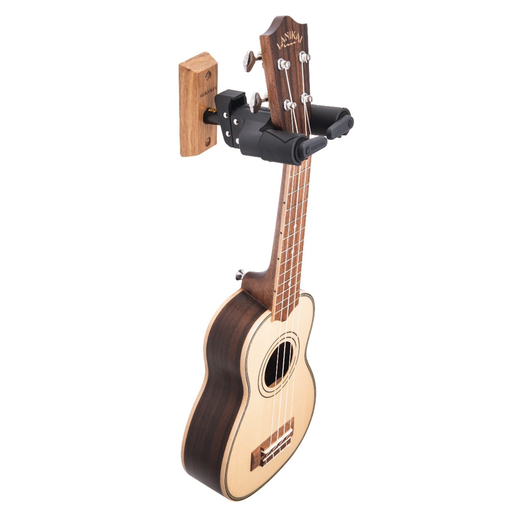 Hercules AGS Plus Guitar Wall Hanger, Woodblock Mount