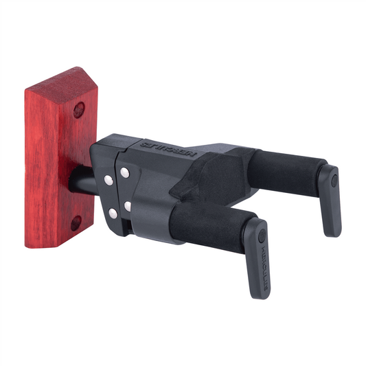 Hercules AGS Plus Guitar Wall Hanger, Red/Burgundy Block Mount