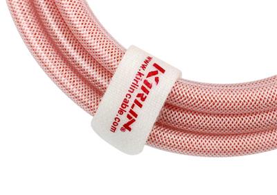 Kirlin 10ft Fabric Gel Straight/Straight Guitar Cable, Red