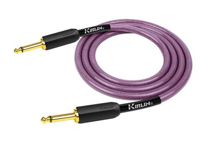 Kirlin 20ft Fabric Gel Straight/Straight Guitar Cable, Purple