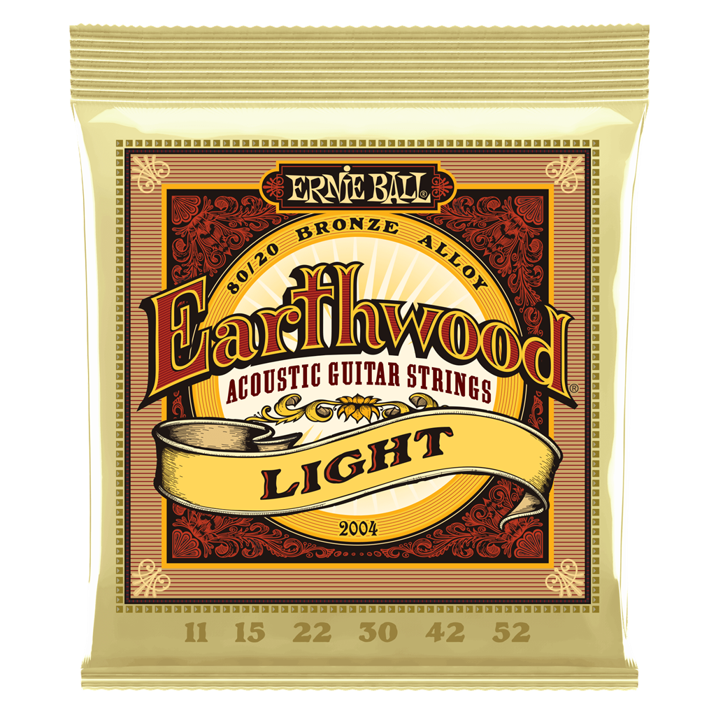 Ernie Ball Earthwood Light Acoustic Guitar Strings, 11-52