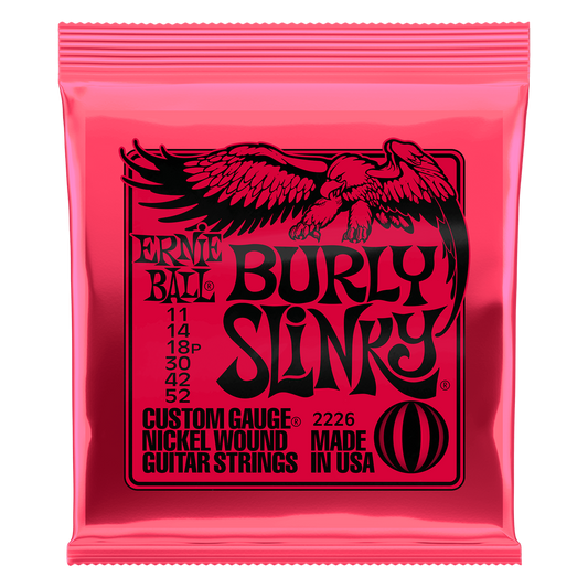 Ernie Ball Burly Slinky Guitar Strings, 11-52