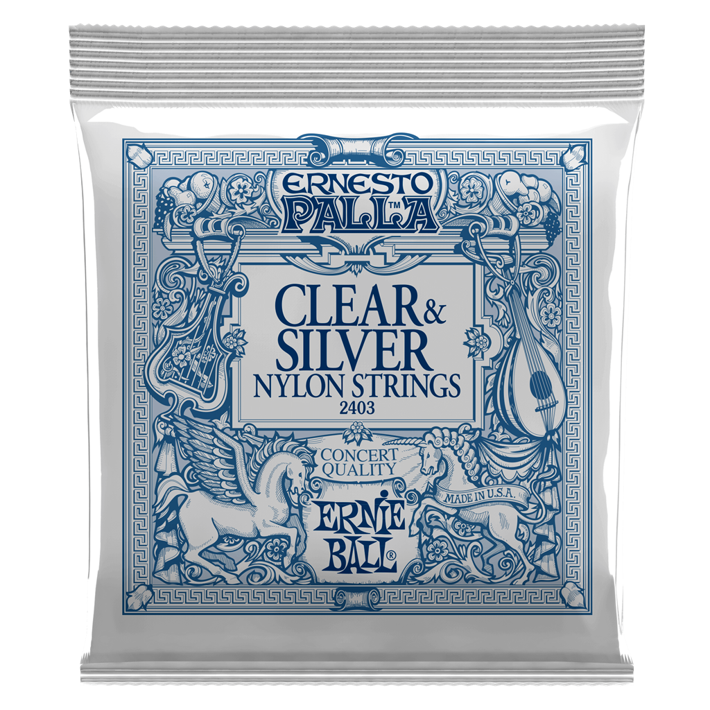Ernie Ball Ernesto Palla Clear & Silver Nylon String Set