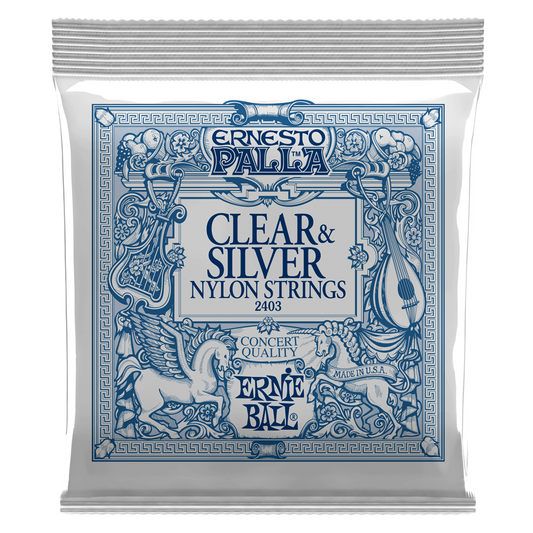 Ernie Ball Ernesto Palla Clear & Silver Nylon String Set