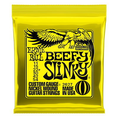 Ernie Ball Beefy Slinky Guitar Strings, 11-54