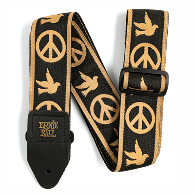 Ernie Ball Jacquard Guitar Strap, Peace Love Dove
