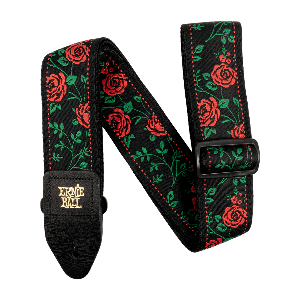 Ernie Ball Jacquard Guitar Strap, Spanish Rose – The Record Room & The ...