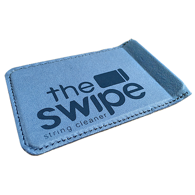 The Swipe Guitar String Cleaner and Cloth, Blue