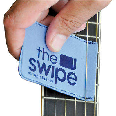 The Swipe Guitar String Cleaner and Cloth, Burgundy